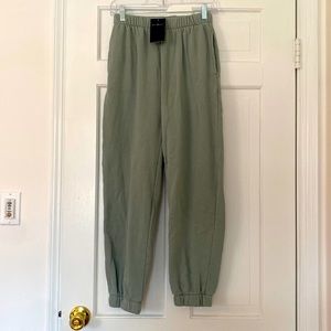 ✨BRAND NEW✨sage green Brandy Melville Rosa sweatpants